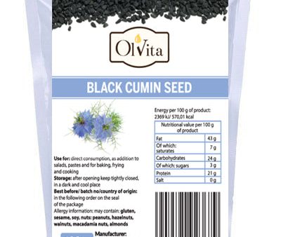 BLACK CUMIN SEED 200G OLVITA Online now