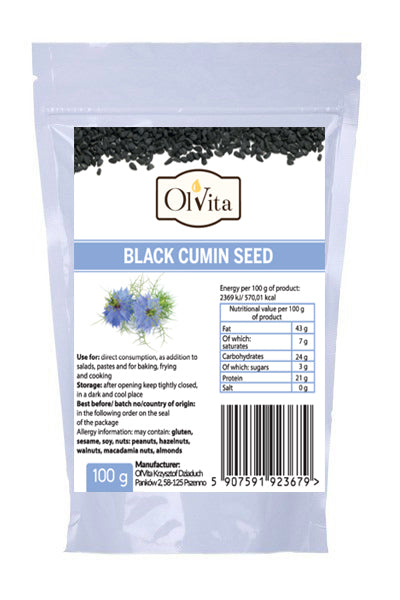 BLACK CUMIN SEED 200G OLVITA Online now