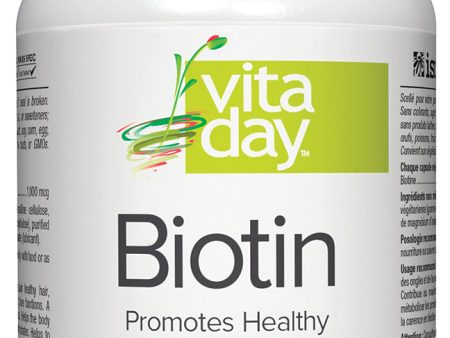 BIOTIN 1000MCG 30VCAP VITADA Hot on Sale