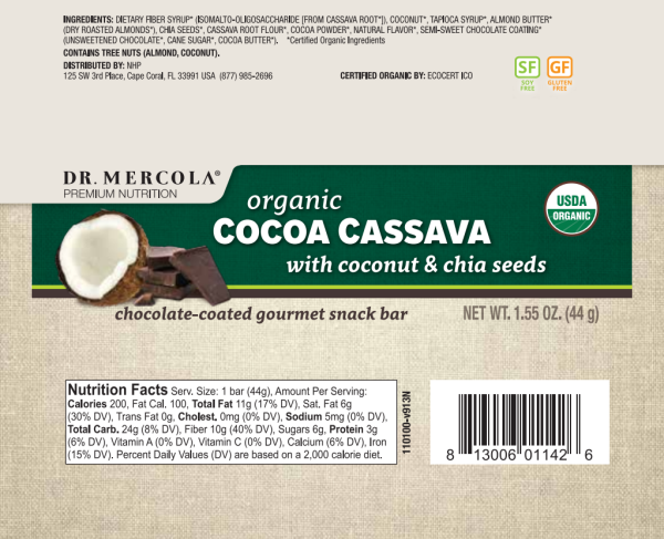 BAR MERCOLA 44G CASSAVA COCO Supply