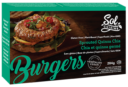 BURGER 284G CHIA SPROUTED QUINOA For Sale