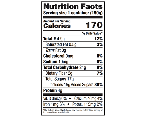 YOGURT 150G ALMOND BLUEBERRY Supply