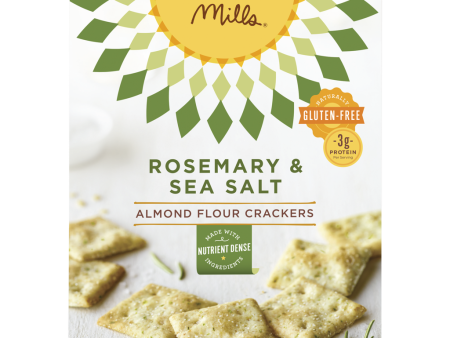 ALMOND FLOUR CRACKERS 120G  𝐑𝐎𝐒𝐄𝐌𝐀𝐑𝐘 & SEA SALT For Discount