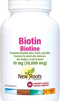 BIOTIN 10MG 60VCAP NEWROOTS on Sale