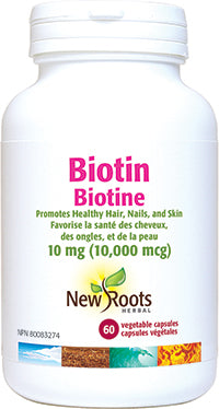 BIOTIN 10MG 60VCAP NEWROOTS on Sale