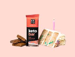 PERFECT KETO BAR 45 g BIRTHDAY CAKE For Sale