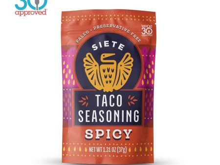 TACO SEASONING SPICY 37G SIETE Fashion