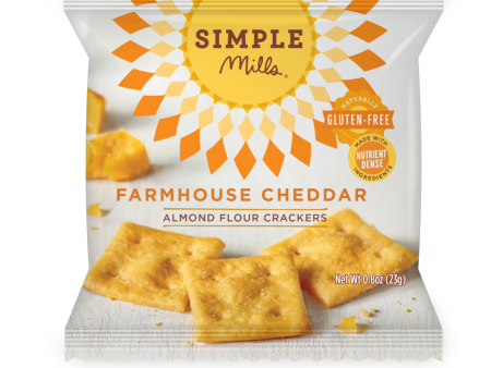 ALMOND FLOUR CRACKERS 23G SINGLE PACKET FARMHOUSE CHEDDAR Hot on Sale