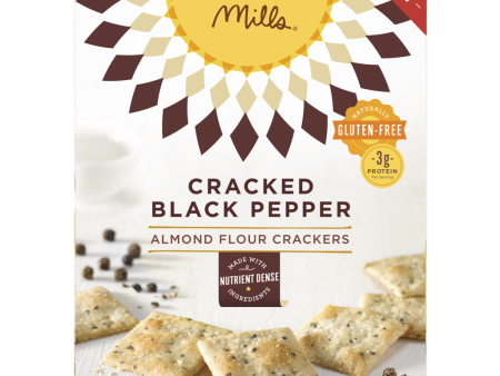 ALMOND FLOUR CRACKERS 120G CRACKED BLACK PEPPER Sale