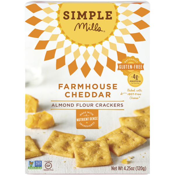 ALMOND FLOUR CRACKERS 120G FARMHOUSE CHEDDAR Online