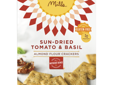 ALMOND FLOUR CRACKERS 120G SUN-DRIED TOMATO & BASIL For Discount