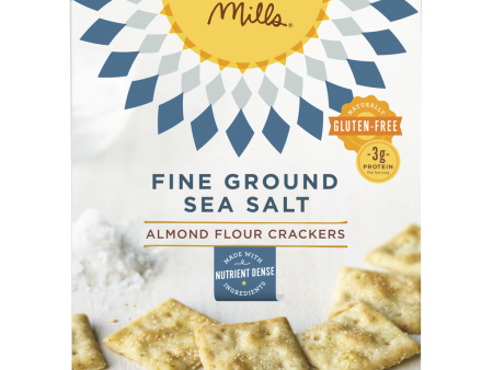 ALMOND FLOUR CRACKERS 120G FINE GROUND SEA SALT on Sale