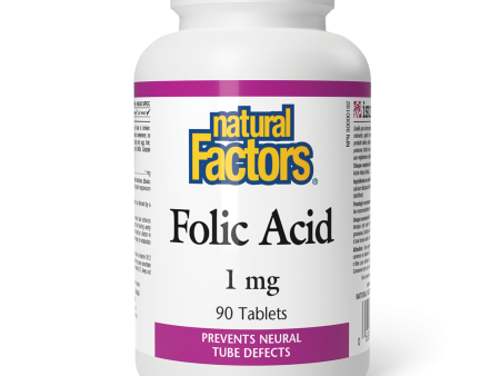 Natural Factors Folic Acid  1 mg  90 Tablets Online